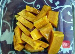 无糖南瓜糯米豆沙馅糯米滋的做法图解1