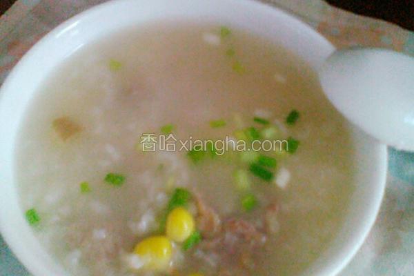 玉米瘦肉粥