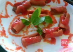 火腿肠裹猪肉的做法图解6