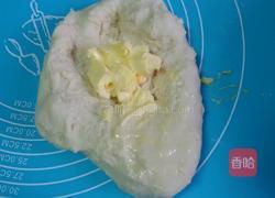 火腿香葱花型面包的做法图解2