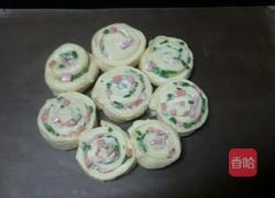 火腿香葱花型面包的做法图解11