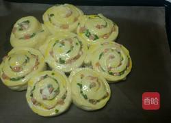 火腿香葱花型面包的做法图解13