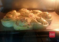 火腿香葱花型面包的做法图解14