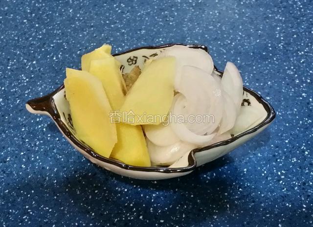 薑去皮洗淨切片~乾蔥去衣洗淨切片