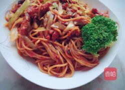 圆白菜肉丝炒面的做法图解7