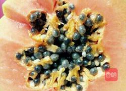 红枣木瓜炖牛奶的做法图解3