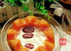 红枣木瓜炖牛奶的做法图解6