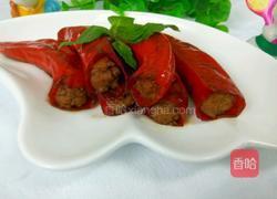 辣椒酿肉的做法图解10