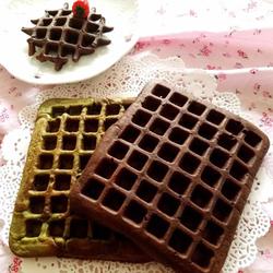 抹茶可可粉华夫饼的做法[图]