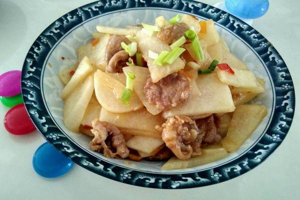 地瓜(凉薯)炒肉