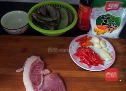 扁豆炒肉片的做法图解3