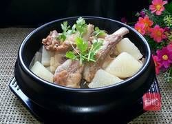 白萝卜炖羊排的做法图解14