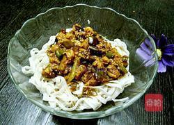 猪五花茄子麻椒炸酱面的做法图解7