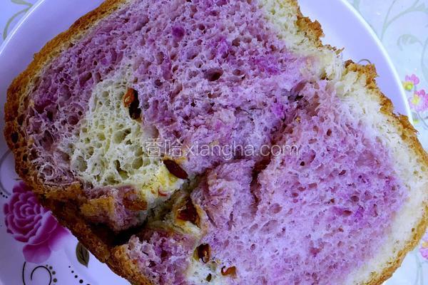 双色紫薯枸杞手撕吐司面包