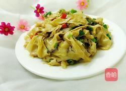 辣椒炒豆腐皮的做法图解7