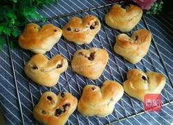 爱心蜜豆小面包的做法图解14
