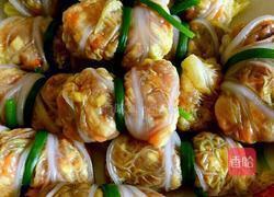 娃娃菜裹肉卷的做法图解9