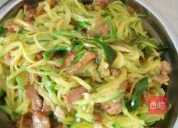 南瓜丝炒肉的做法图解6