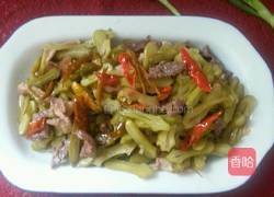 刀豆炒瘦肉的做法图解10
