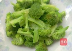 炒红椒西兰花的做法图解4