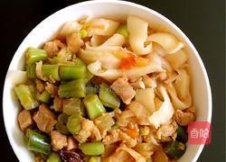 猪肉豆角丁打卤面的做法图解5