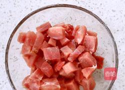 猪肉豆角丁打卤面的做法图解3