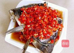 剁椒鱼头的做法图解9