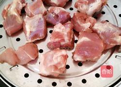 排骨蒜薹的做法图解2