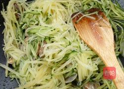 黄瓜丝土豆丝蚬子的做法图解5