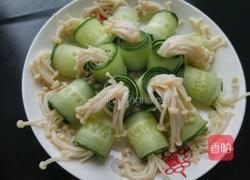 黄瓜金针菇卷的做法图解5
