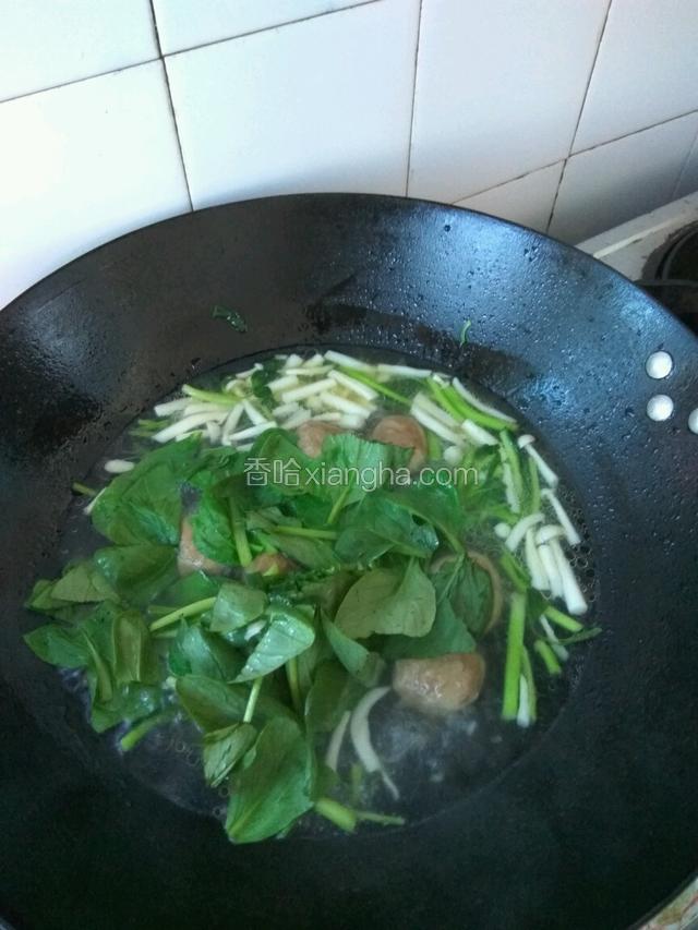 青菜叶最后放比较鲜美