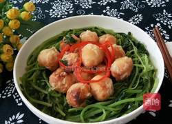 鹌鹑蛋扒苋菜的做法图解7