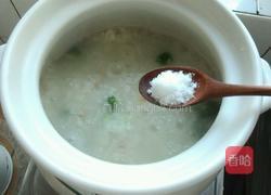 西兰花瘦肉粥(砂锅)的做法图解12