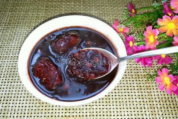 紫米红豆健康粥