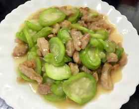 蒜香丝瓜炒肉[图]