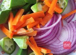 杂菜炒肉的做法图解2