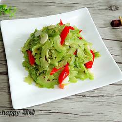 辣椒炒苦瓜的做法[图]