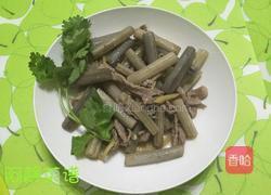 藕带炒肉丝的做法图解4