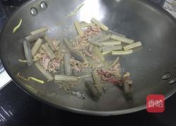 藕带炒肉丝的做法图解3