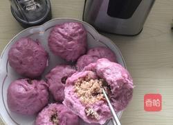 紫薯白糖花生红枣包子的做法图解8