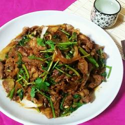 炒烤羊肉的做法[图]