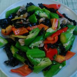 秋葵炒木耳的做法[图]