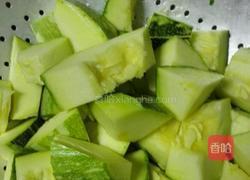 筋豆小瓜面块的做法图解2