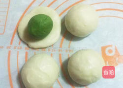 抹茶蛋黄酥的做法图解4