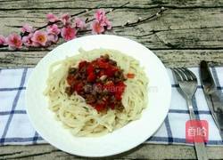 红椒肉末拌凉面的做法图解10