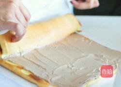 巧克力草莓蛋糕卷的做法图解8