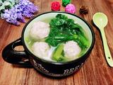 木耳菜肉丸汤