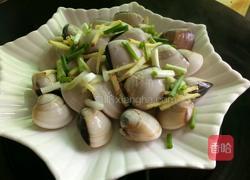 清蒸白蚬子的做法图解3