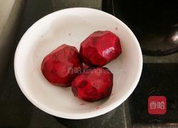 甜菜根馒头的做法图解2