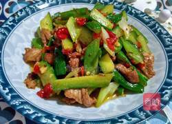 黄瓜炒肉的做法图解8